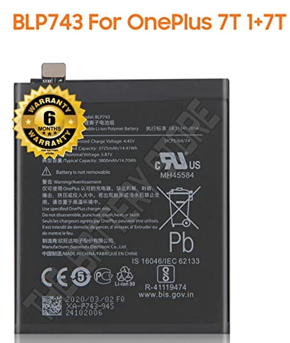 Image of Original BLP743 Battery for OnePlus 7T HD1900 HD1901 HD1903 HD190 HD1907 Battery with 6 Month Warranty *** (P221)