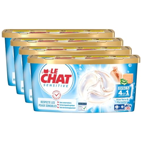 Le chat discs savon de marseille aloe vera *35 lavages - vue 4