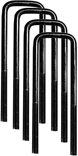 Square U-Bolts 1-3/4 inch x 5 inch - Set of Four (4) for 1-3/4 inch axle Tube (4X4 Off-Road Vehicles)
