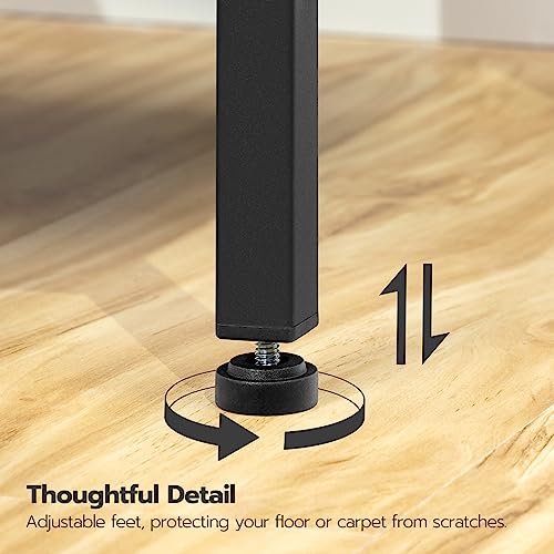 HOOBRO Bar Table and Chairs Set, 120CM Dining Table Set with Power Outlet and Footrest, 3-Piece Rectangular Pub Table Set, Space Saving for Kitchen, Living Room,Rustic Brown BF46UBT01 by HOOBRO - Image 7