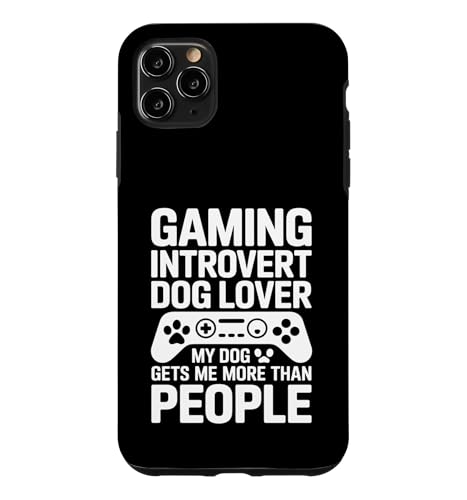 �Q�[�~���O �����I �� ���l My Dog Gets Me More Than People �X�}�z�P�[�X iPhone 11 Pro Max �p