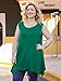 LARACE Womens Plus Size Tank Tops Summer Sleeveless Shirts Casual Loose Tunic Blouses(Deep Green L)