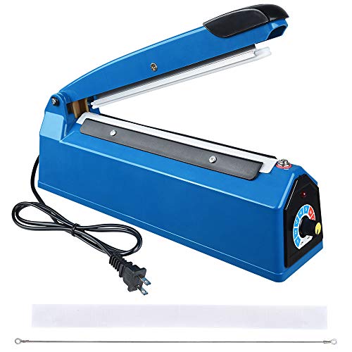 Yescom 8” Impulse Sealer Manual Heat Sealer Plastic Bag Poly Tubing Packaging Machine