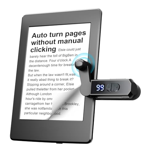 Automatic Page Turner for Kindle Paperwhite Colorsoft Without Manual Click, eReader Accessories Auto Tapper Clicker Remote for iPad iPhone Tablets