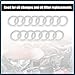 TUCKBOLD 15pcs Oil Drain Plug Washer Gaskets Universal Engine Oil Crush Washers Drain Plug Gaskets 12x20x2mm 0.47''x0.79''x0.08'' Automotive Parts