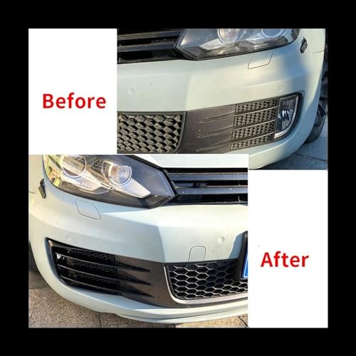 Calandre VW Golf 6 de 2008 à 2013 avec cache antibrouillard inférieur