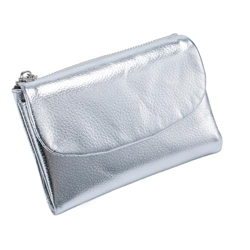 Women’s Wallet, Leather Purse, Travel Card Holder, 5.31x1.18x3.94 Inches Zippered Pockets, Slim Lightweight Design, Pink or Black, for Wife, Mom, Girlfriend, Sister, Friends, Everyday Use