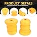 GRANDI Pack-4 Car Control Arm Bumper Buffer Blocks, Rear Axle Bumper Bump Stops, Front Lower Suspension Buffer Pad, 15153958 15039397, Compatible with Chevrolet Savana 1500 Truck (Yellow)