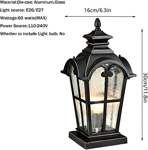 Farmhouse Post Light linterna exterior impermeable IP54 de aluminio 2