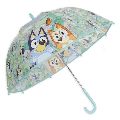 Parapluie enfant Bluey transparent cloche pour aller à l'école sous la pluie