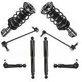 TRQ Front and Rear Suspension Kit Complete Strut & Coil Spring Assembly Shock Absorber Sway Bar Stabilizer Link Compatible with 2010-2017 Chevrolet Equinox GMC Terrain