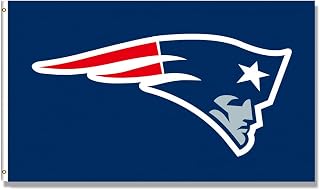Arbinger Patriots Flag England Team Banner 3x5 Feet with Two Metal Grommets for Garage Man Cave Wall Decoration Durable 150D Polyester Man Cave Decor