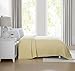 Beatrice Home Fashions Grand Hotel Lightweight All-Natural 100% Cotton Waffle Weave Blanket, Full/Queen, Lemon