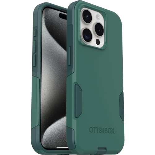 Image of OtterBox iPhone 15 Pro (Only) Commuter Series Case - GET Your Greens, Slim & Tough, Pocket-Friendly, with Port Protection