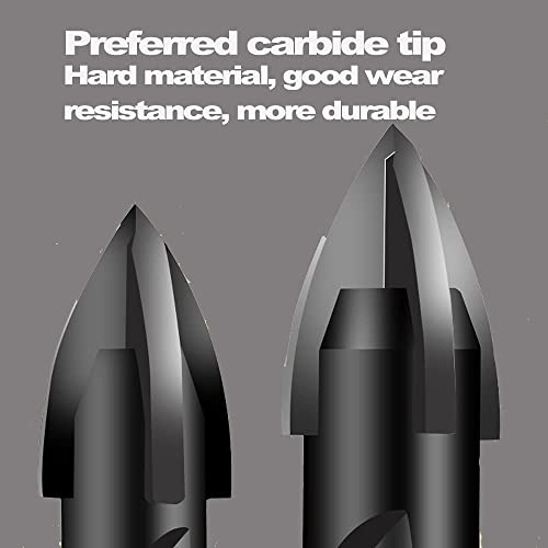 Joeric 8Mm Concrete Drill Bit Set, 10Pc 5/16 Inch Masonry Drill Bit Set Ceramic Brick Drill Bit Industrial Cemented Carbide Tip Yg6X, Hex Shank For Glass, Soft Ceramic Tile, Mirror, Plastic (Black). #TOP1