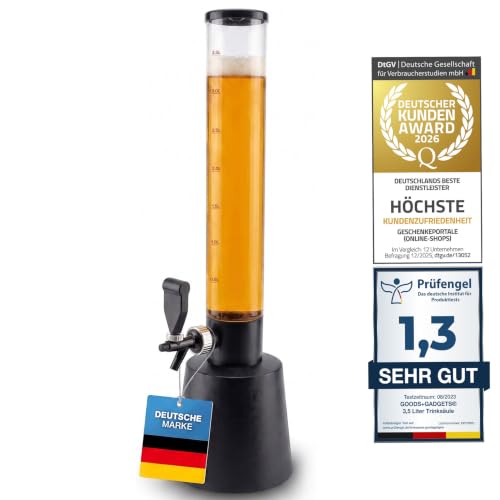 Biersäule 3,5L – Getränkespender & Party Getränke-Säule...