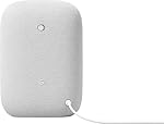 Google Haut-parleur Bluetooth voix - Diffusion de musique sans fil, son puissant, assistant intégré, connexion Wi-Fi et Bluetooth, contrôle à domicile intelligent, couplage stéréo - Craie