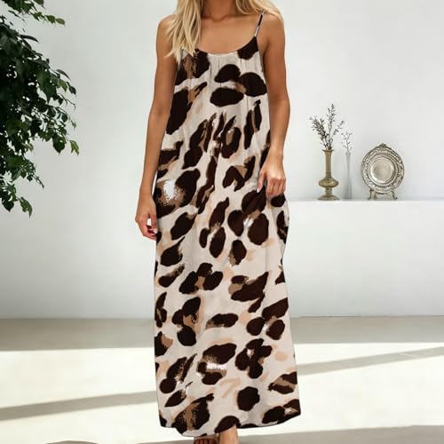 Image of HTHLVMD Backless Cami Dress Summer Dresses for Women 2026 Spaghetti Strap Dresses Womens Solid Color Backless Cami Dress