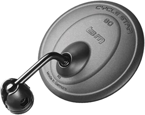 Busch & Müller Busch 903/3 & Müller Driver's Mirror Cycle Star 80 Short Geb Bar Bicycle Mirror, Black, 15 x 8 x 8 cm