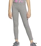 Talla: s NIKE CJ7416-091 Leggings para Niñas, Carbon Heather/Magic Flamingo, Talla: S