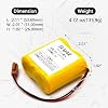 (4-Pack) BR-CCF2TH 6V Lithium Replacement Battery for Fanuc oi Mate Model-D, Panasonic Controls, PLC Computer Ge Fanuc A06 Series A98l-0001-0902, BR-CCF2TE CNC Coaster (Cutler Hammer), Brown Connector