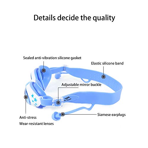 YFOX Occhialini da Nuoto per Bambini +Cuffia da