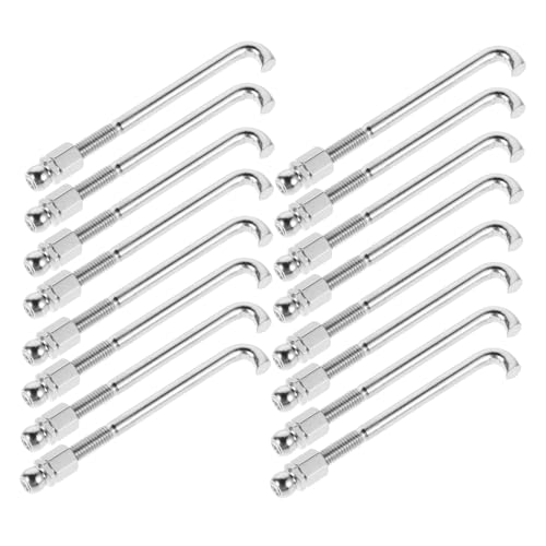 SUPVOX Banjo Accessories Banjo Nut Hooks Kit 48pcs Silver Guitar Repair Tool for Musical Instruments