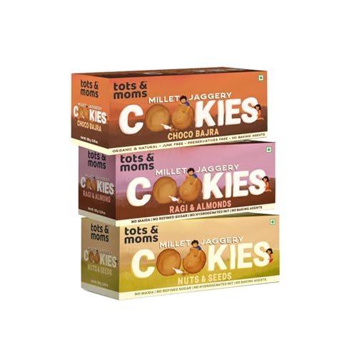 See full amazon price history chart for Tots & Moms NO Maida NO Sugar - Ragi & Almond Cookies |Nuts & Seeds Cookies | Choco Bajra Cookies | Millet & Jaggery Biscuits | Pack of 3-150g Each Tots & Moms NO Maida NO Sugar - Ragi & Almond Cookies |Nuts & Seeds Cookies | Choco Bajra Cookies | Millet & Jaggery Biscuits | Pack of 3-150g Each (B0CR1LCNBM) Amazon Price History, Amazon Price Tracker