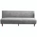Pokrowce na sofę 3 osobowa bez ramienia, bez ramienia pokrowiec na sofę wodoodporny, składany pokrowiec na kanapę Stretch, pokrowiec futon 160-190 cm (jasnoszary, 2 szt.)