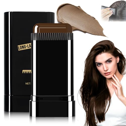 Safe and Convenient Comb Hair Dye, Touch up Comb, Waterproof and SweatProof Hair Dye Comb, Convenient Comb Hair Dye, Hair Dye with Comb, 2 in 1 Hair Dye Comb for Quick Touch (Dark Brown, 1)