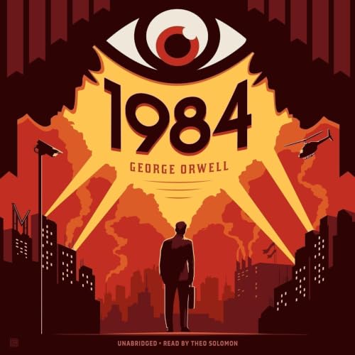 1984 Audiolibro Por George Orwell arte de portada