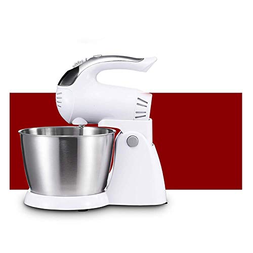 Knetmaschine für Lebensmittel, schwenkbar, 300 W, elegante Küchenmischmaschine, Rührschüssel aus Edelstahl, 3 l, 5 Geschwindigkeitseinstellungen, Gan
