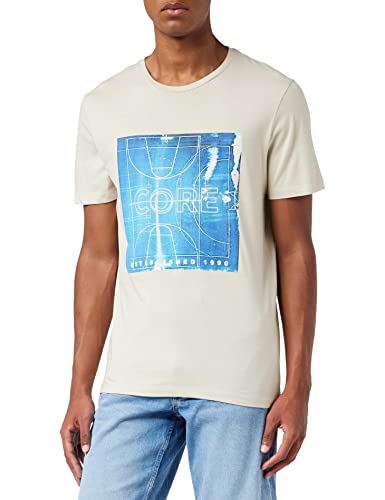 Jack & Jones Jcobooster tee SS Crew Neck July 2022 Camiseta, Moonbeam, M para Hombre