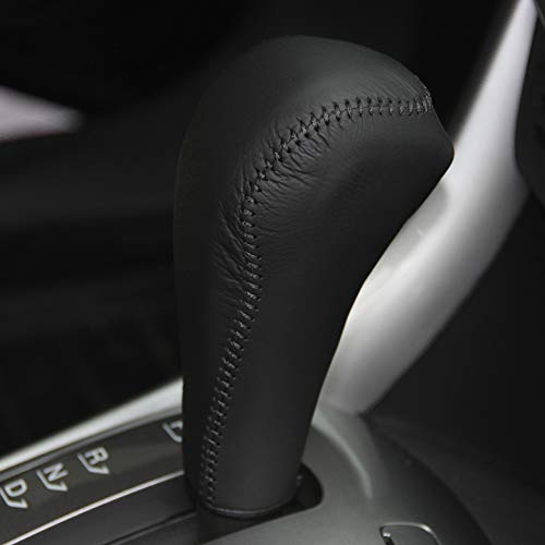 Loncky Auto Car Custom Fit Black Leather Gear Shift Knob Cover For Chevrolet Chevy Trax 2015 2016 2017-2021 Chevy Sonic 2012 2013 2014 2015 2016 2017 2018 2019 2020 Automatic Interior Accessories #TOP1