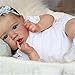 23inch / 58cm Réincarné bébé Poupées Souple Full Body Silicone Nourrissant Poupées Fille Nouveau-né Poupée réaliste légère Toddler Doll Cadeaux de Noël
