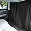 black-1pc divider curtain