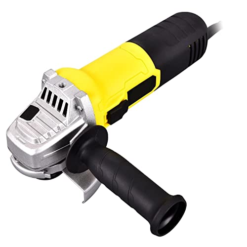 Versatile Corded Electric Grinder Tool 700W - Electric Accessories - Circular Saw, Stump Grinder Carbon Steel 1 Pin Wrench - With Key Switch - Paddle Switch With Disk Lock Button Tool #TOP3
