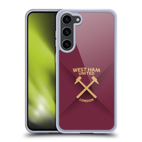 Funda West Ham United FC Samsung S23+ de gel suave con diseño degradado