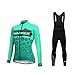 UGLY FROG Mujeres Maillot de Ciclismo Camiseta de Manga Larga de Bicicleta Pantalones Largos Cojín 3D Transpirable Otoño CXWL01F