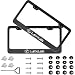 Car License Plate Frame for Lexus,2 Pack Stainless Steel Auto Plate Frames Frames to Protect Plates,with Screw Caps Cover Set Suit，Applicable to US Standard car License Frame