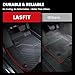 LASFIT Floor Mats & Backrest Mats & Cargo Mat for Kia Telluride 2025 2024 2023 2022 2021 2020, All Weather TPE Custom Fit Floor Liners with Full Set Car Mats & Trunk Mats Accessories, Black