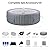 Inflatable Hot Tub Spa, Portable Spa Set for 4-6 Person, Inflatable Bubble Massage Tub with 130 Soothing Jets, Built in Heater Pump and 6 Filter Cartridges (Round)