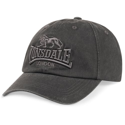 Casquette Lonsdale Eastburn Noir Homme Femme Chapeau de Soleil