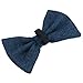AB Tools One Size Stylish Navy Tweed Dog Bow Tie for Fashionable Dogs with Collar Loop