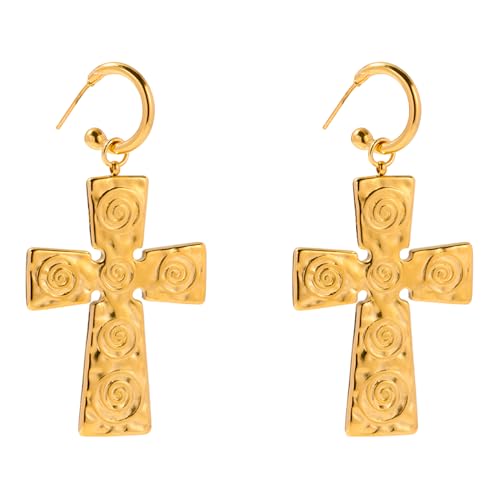 Collier Croix en Argent 925 QHQQXN HHRLCH avec Corde en Cuir Véritable pour Homme et Femme