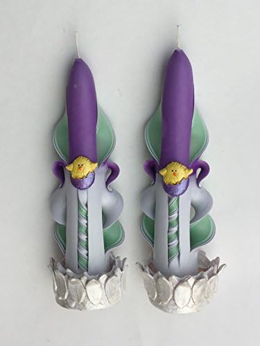 Zee Candles Carved Easter Tapers with Hatching Chick