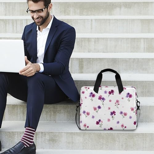 Bolsa para portátil con estampado floral, multi-bolsillos miniatura 3