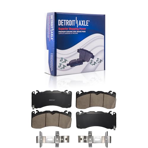 Detroit Axle - Front Brake Pads for 2015 2016 2017 2018 2019 2020 2021 2022 Ford Mustang [Model for...