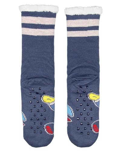 Disney Lilo and Stitch Adult Christmas Stitch Sherpa Lined Home Thick Slipper Socks With Non-Slip Sole For Women or Men4