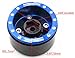 HOBBYSOUL Adjustable Offset 1.0 Beadlock Wheels Blue Black, Heavy 1.0 RC Crawler Rims Weight 21g/Rim 7mm Hex Rims for Axial SCX24 Crawler & Other 1/24 RC Crawler Car Truck, (4-Pack)